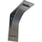 Ekena Millwork Morris Steel Bracket, Hammered Silver 3"W x 8"D x 8"H BKTM03X08X08MOHSV - alternate 1
